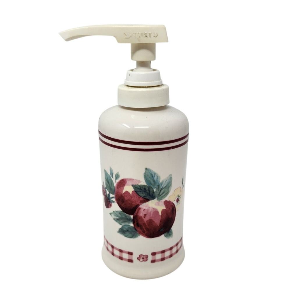 Vintage Pfaltzgraff USA Delicious Soap Lotion Pump Dispenser Stoneware Cream